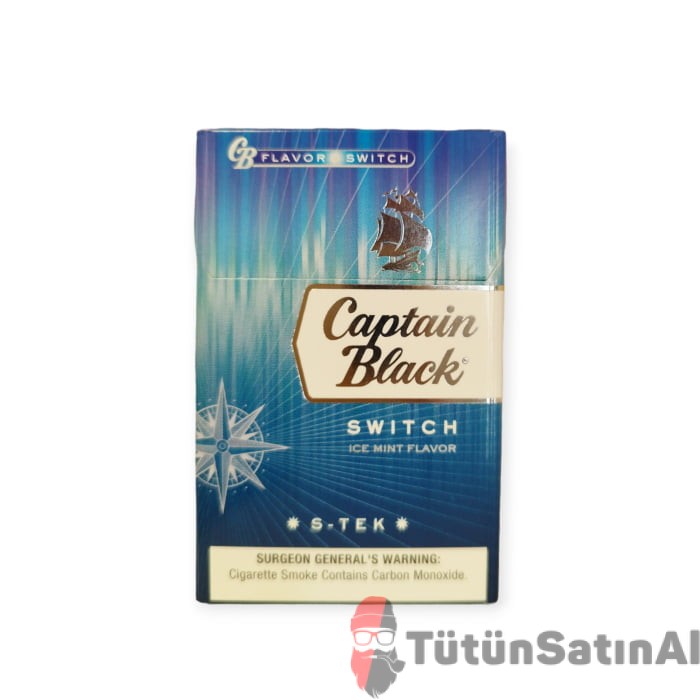 Captain Black Switch İce Mint Slim Flavor Mentollü Sigara 1 Captain Black Switch İce