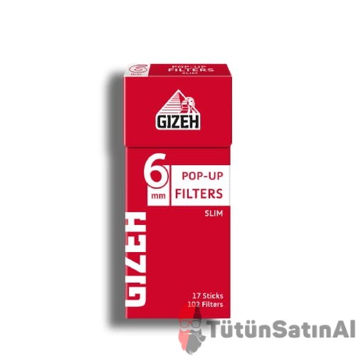 Gizeh Pop-Up 6 mm Kutu Filtre Tane 1 Gizeh Pop-Up 6 mm Kutu Filtre Tane