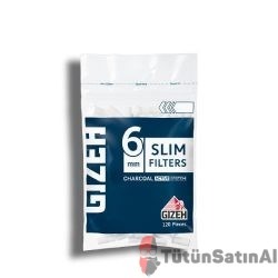 Gizeh Slim  Charcoal 6mm Kömürlü Filtre