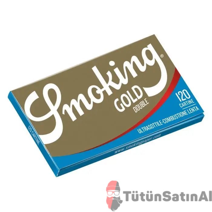 Smoking Gold Double Ultrasottile 120'li Tütün Sarma Kağıdı (Ultra İnce) 1 Smoking Gold Double Ultrasottile 120'li Tütün Sarma Kağıdı (Ultra İnce)