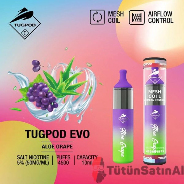 Tugboat Evo 4500 PUFFS - Aloe Grape