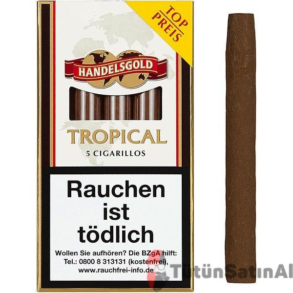 Handelsgold Tropical - Hindistan Cevizi aromalı 5'li Sigarillo 1 HANDELSGOLD TROPİCAL