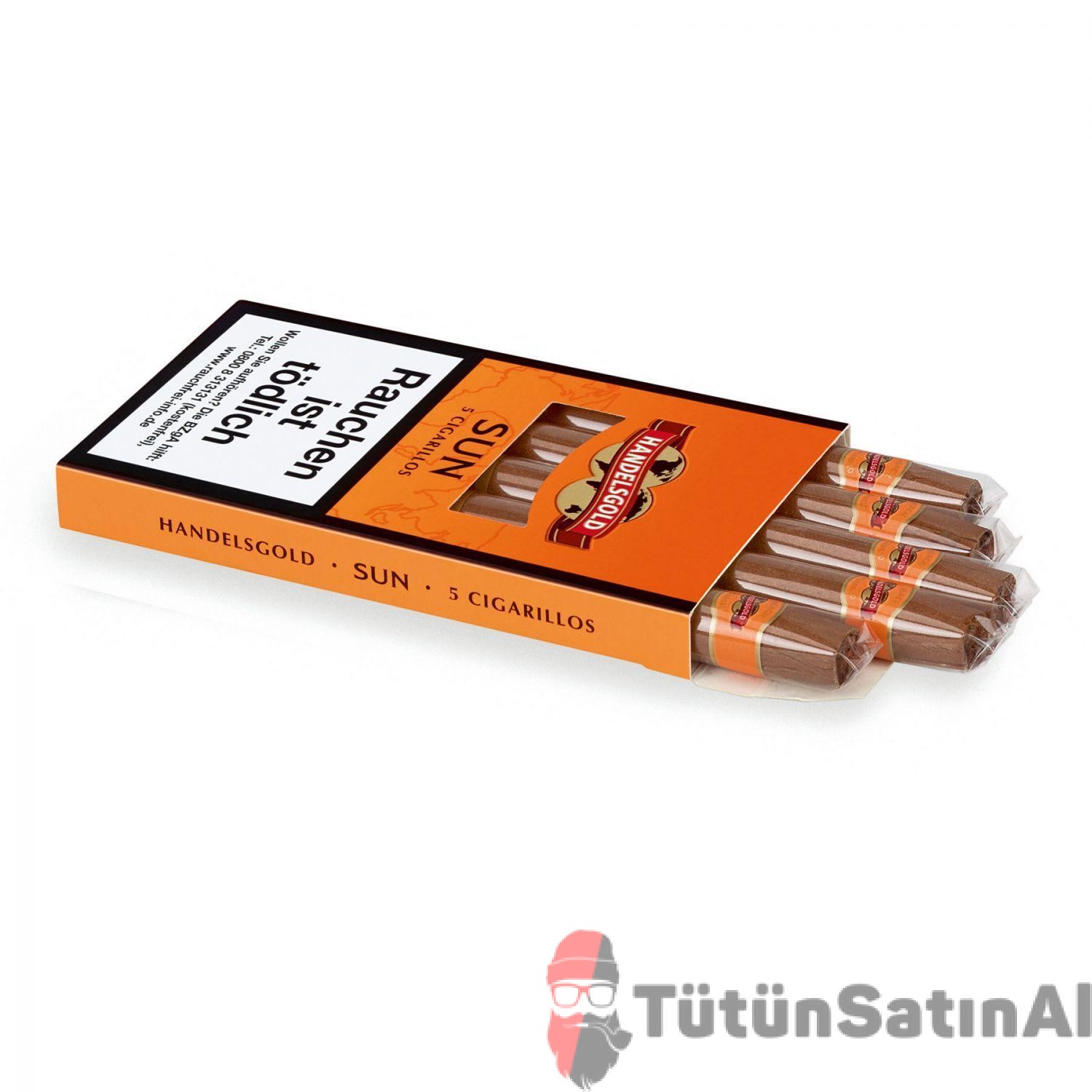 Handelsgold Sun - Portakal aromalı 5'li Sigarillo 1 Handelsgold Sun