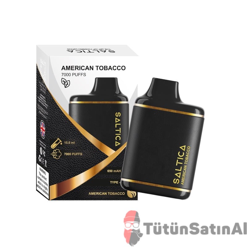 Saltica 7000 American Tobacco Puff - Leather Series 1 Saltica 7000 American Tobacco