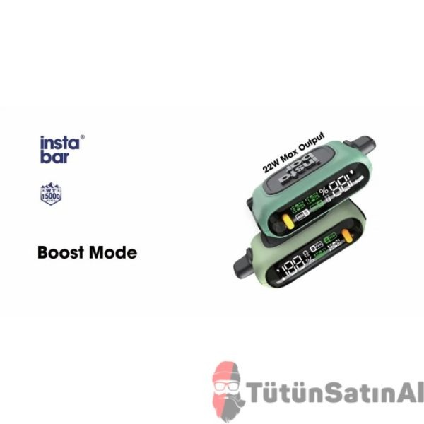 InstaBar WT15000 Lemon Lime İce Rechargeable Disposable Device - Görsel 2