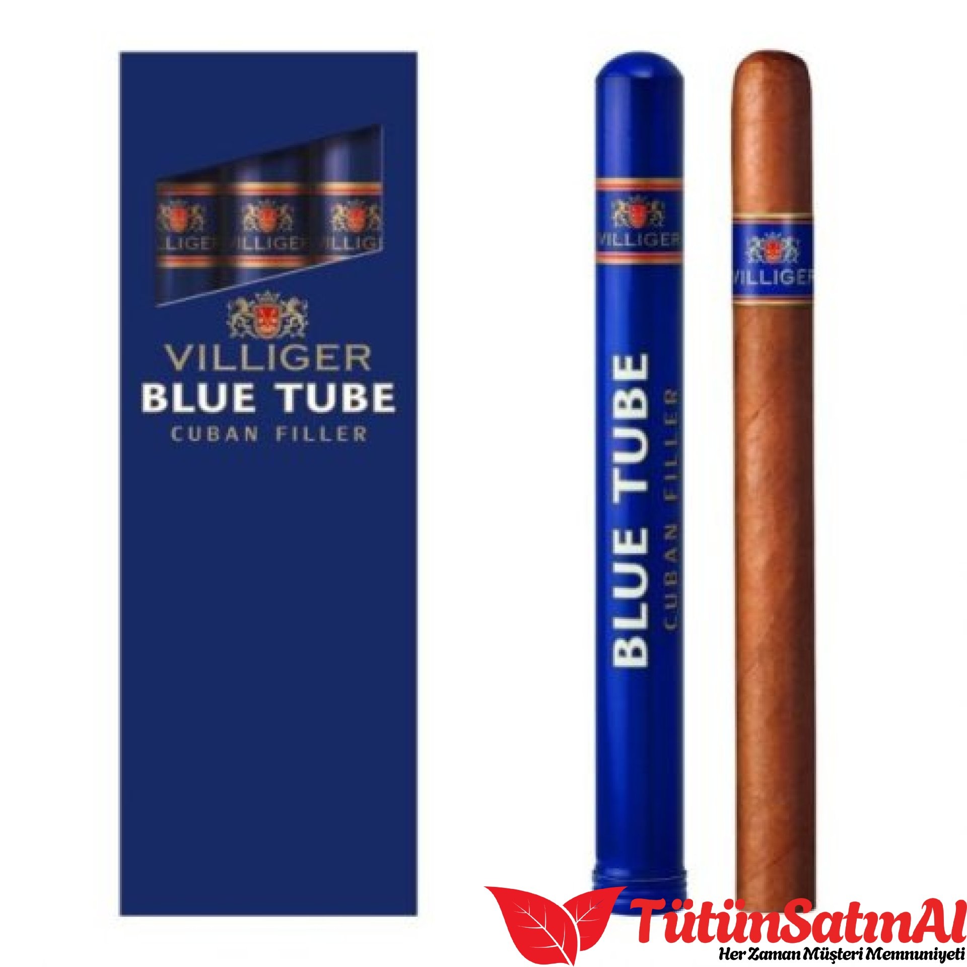 Villiger Blue Tube Puro - 3's Mavi 1 Villiger Blue Tube Puro