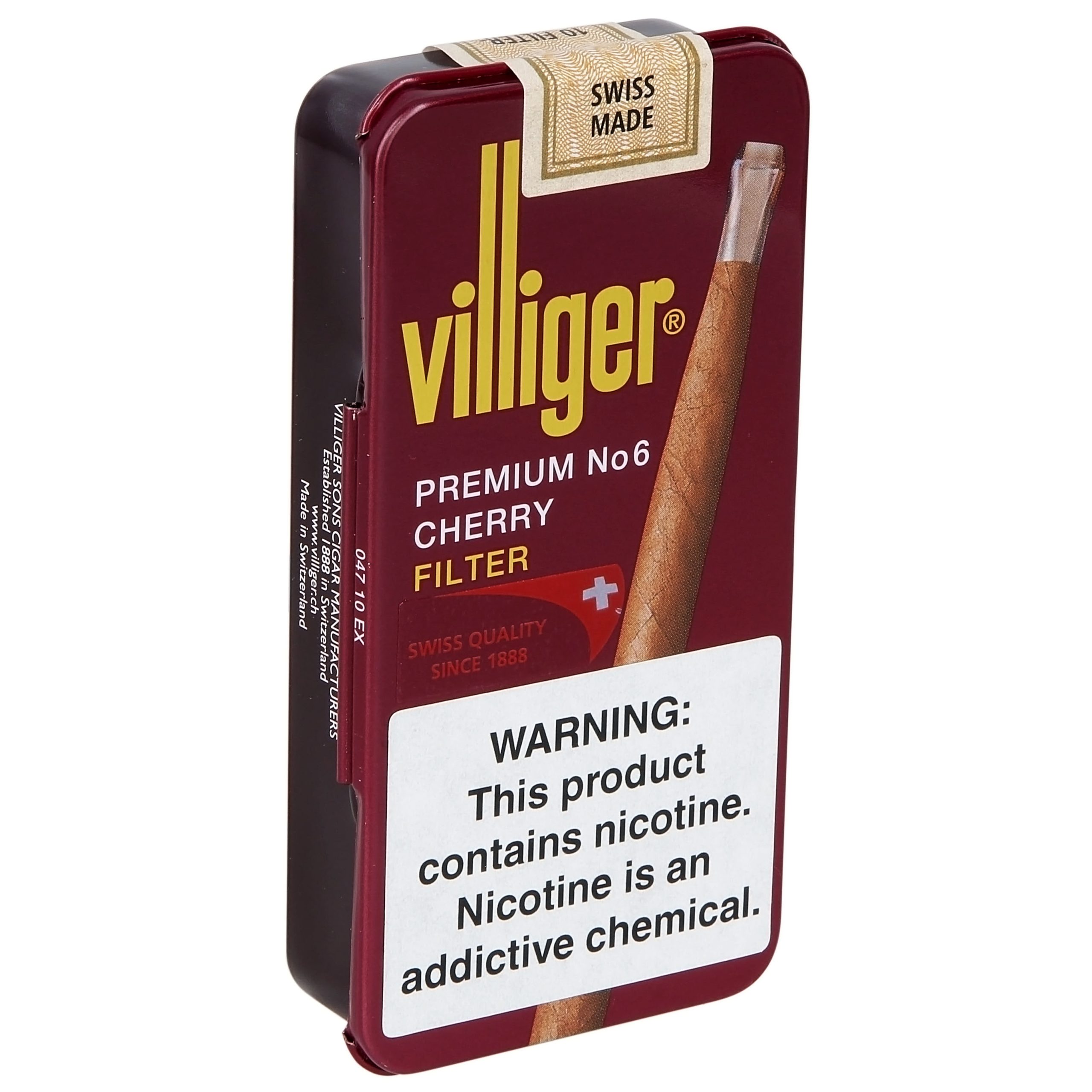 VİLLİGER PREMIUM PURO NO 6 CHERRY ( Vişne) 1 VİLLİGER PREMIUM PURO NO 6 CHERRY