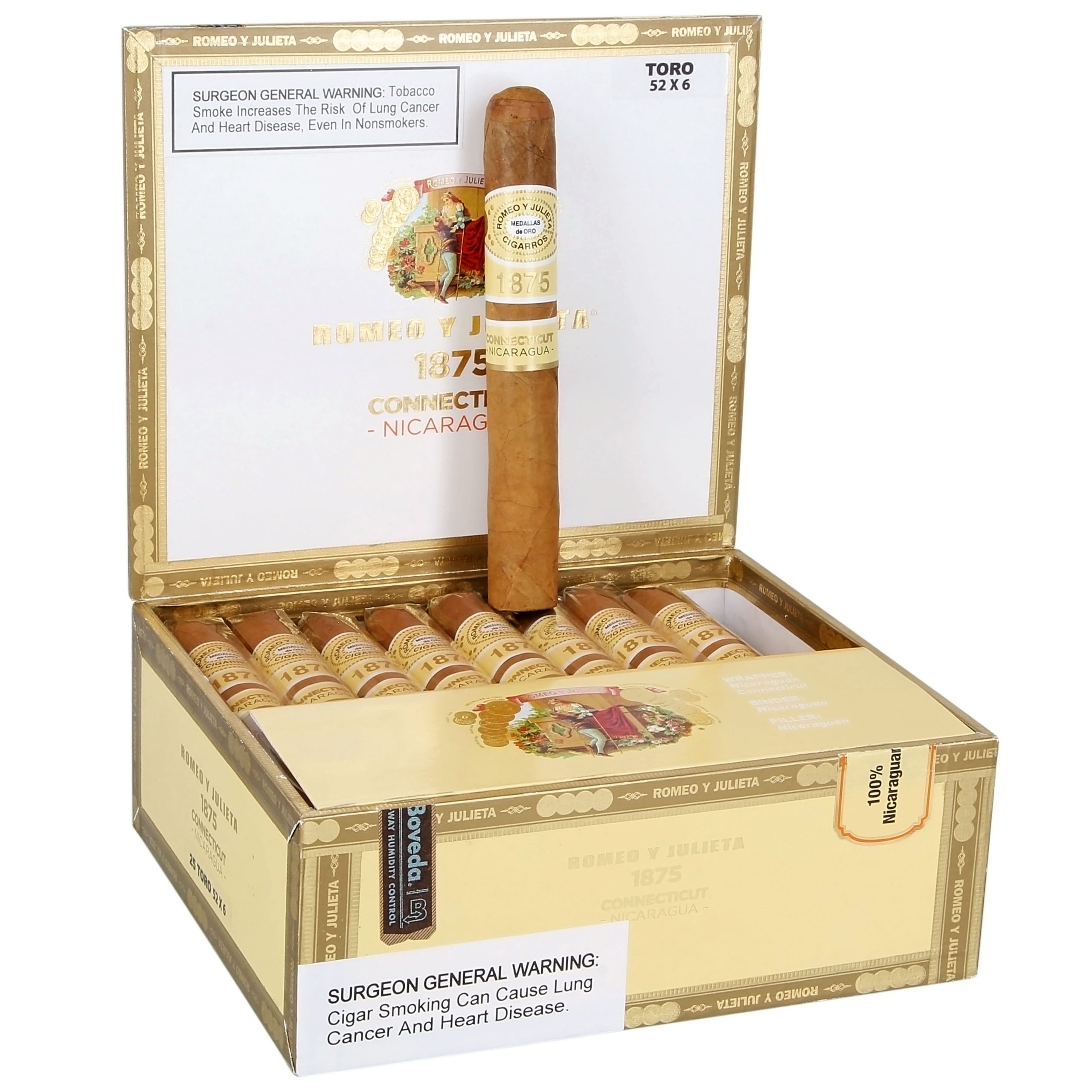 Romeo y Julieta 1875 Connecticut Nicaragua 1 Romeo y Julieta 1875 Connecticut Nicaragua